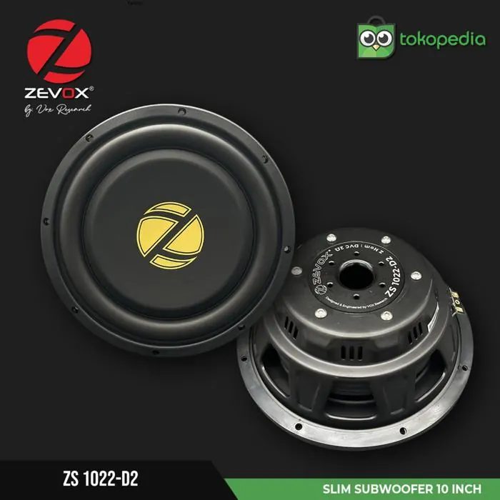Subwoofer Pasif Zevox ZS 1022 D2 Slim 10 inch Double Koil by Vox Research
