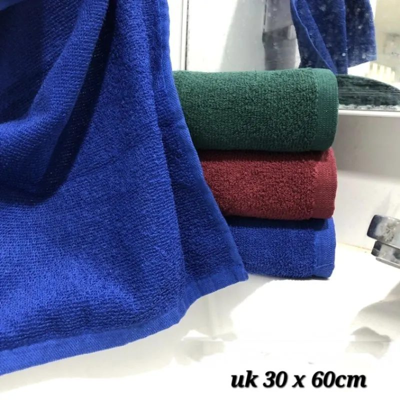 Handuk olahraga polos uk 30x60 full katun sangat menyerap dan halus