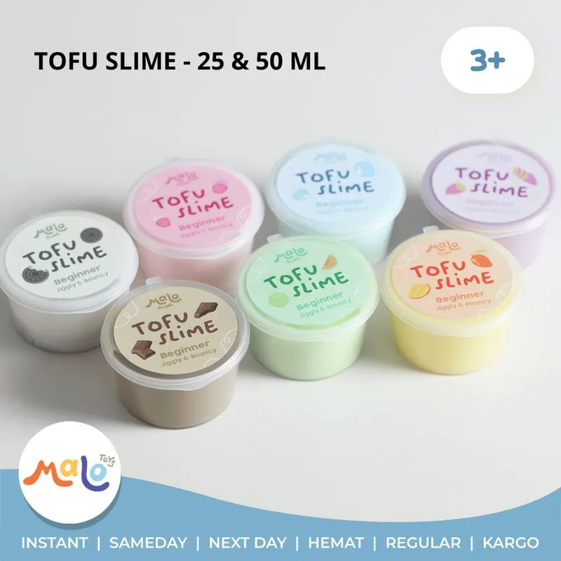 MALOTOYS - Tofu Slime Series Jiggly & Bouncy 25 50 ml Mainan Anak Malo Toys