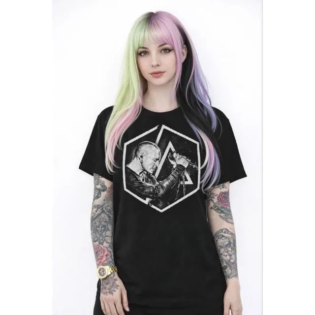 Baju Kaos Band LINKIN PARK Art 7 Chester Bennington Meteora Pria Wanita T-shirt Unisex