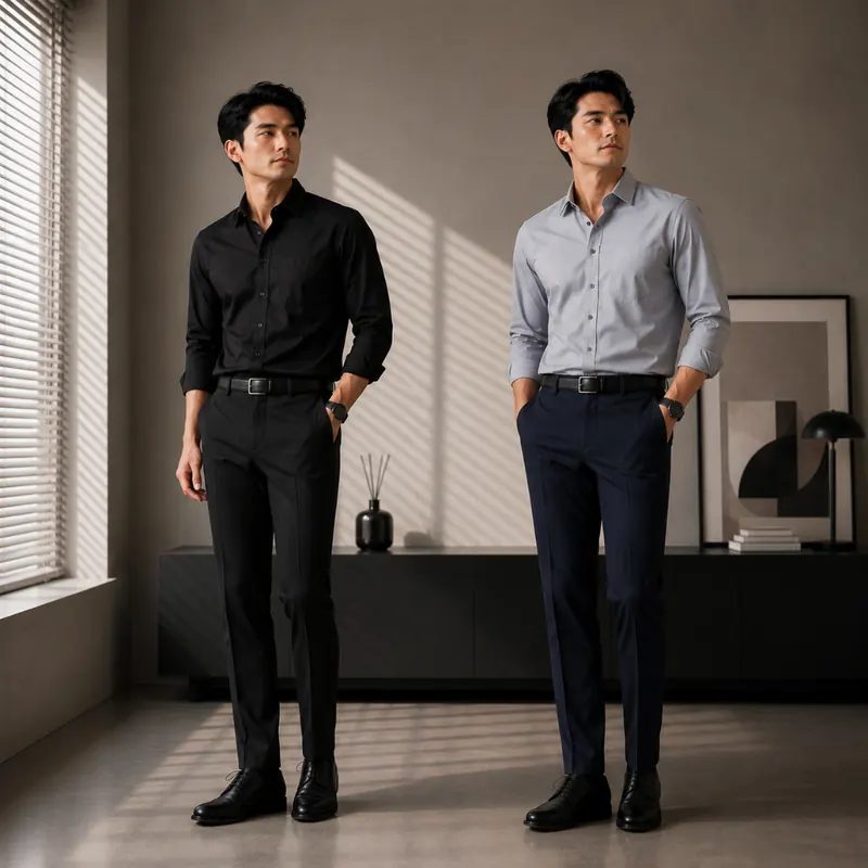 GHUFFRIND - Celana Formal Pria Slimfit Premium Bahan Semi Woll Nyaman