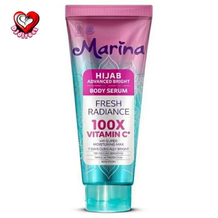 Body Serum Marina Hijab Advanced Bright Pelembab Tubuh Fresh Radiance Tube 160 ml